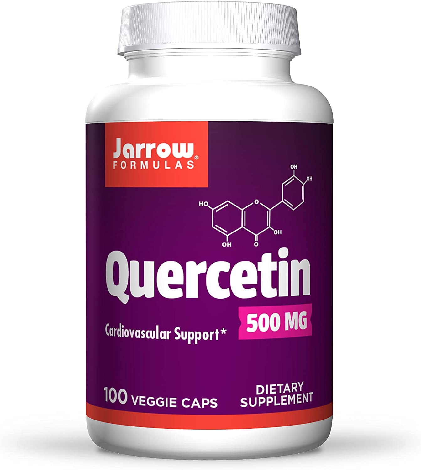 Jarrow Formulas Quercetin, Cardiovascular Support, 500 mg, 100 Veggie Caps