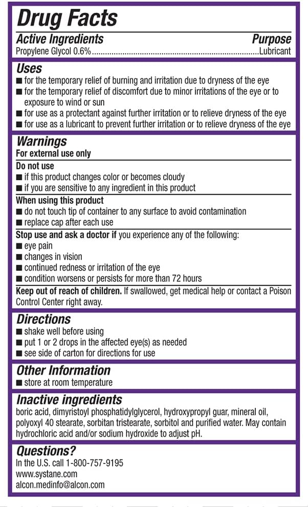 Systane COMPLETE PF Multi-Dose Preservative Free Dry Eye Drops 0.34 Fl Oz, 2 count