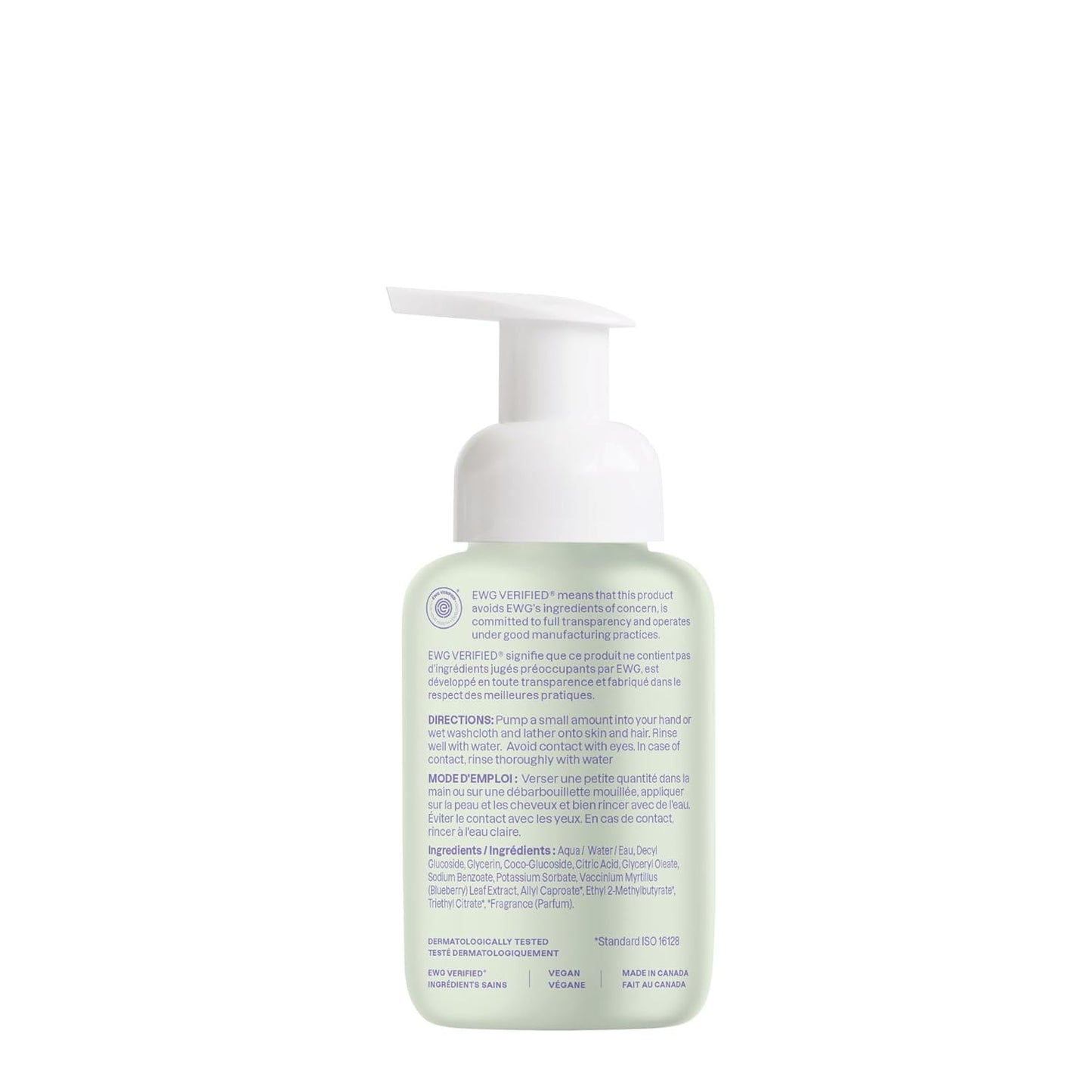 ATTITUDE 2-in-1 Hair and Body Foaming Baby Wash, 10 Fl Oz
