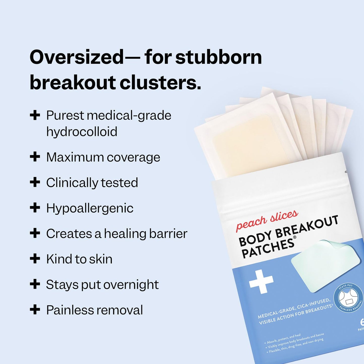 Peach Slices - Body Breakout Patches (6 ct)