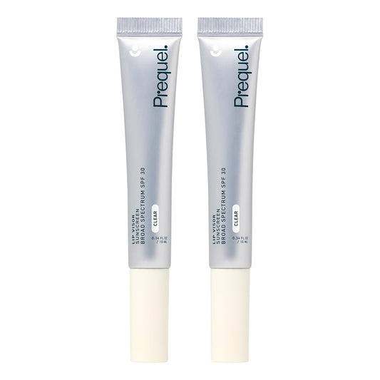 Prequel Skin Lip Visor, Clear Lip Balm with SPF 30 PA+++ - 0.34 fl oz  - 2 Pack