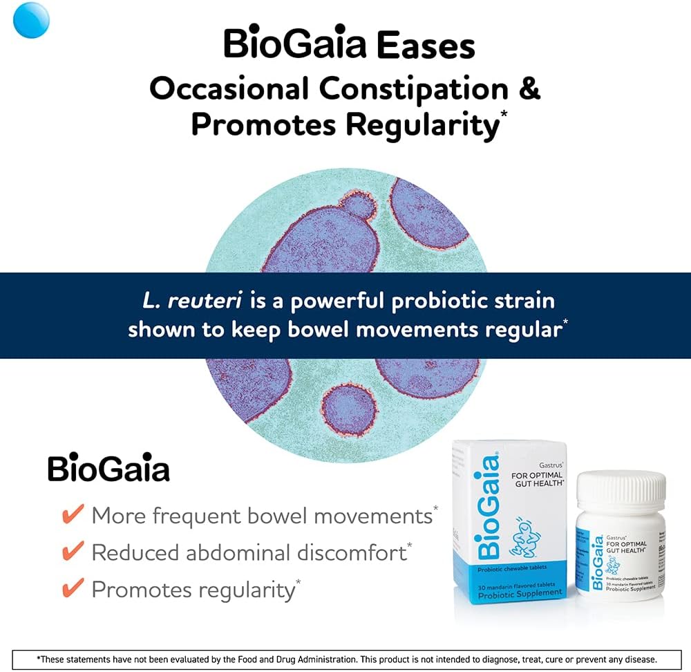 BioGaia Gastrus Chewable Adult Probiotic 30 Tablets