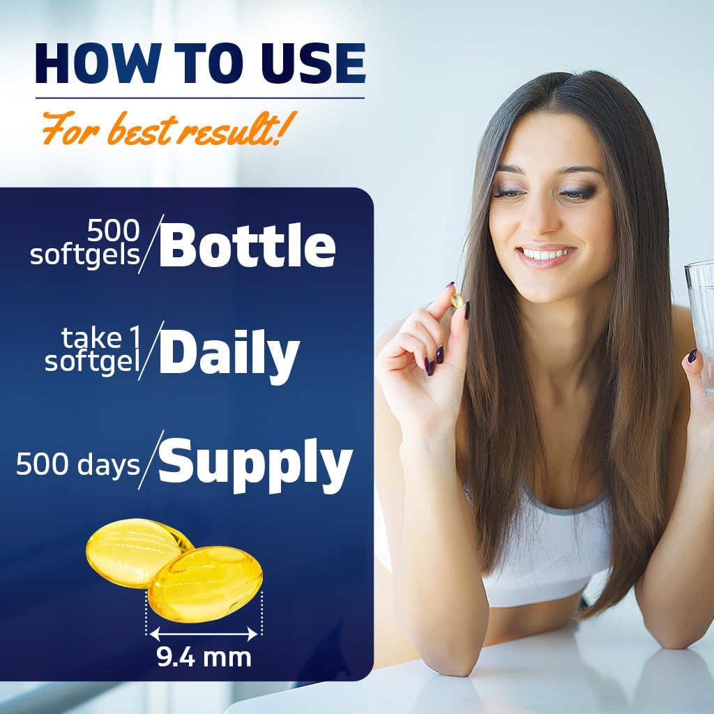 Vitamatic Vitamin D3 10000 IU (250 mcg) - 500 Softgels