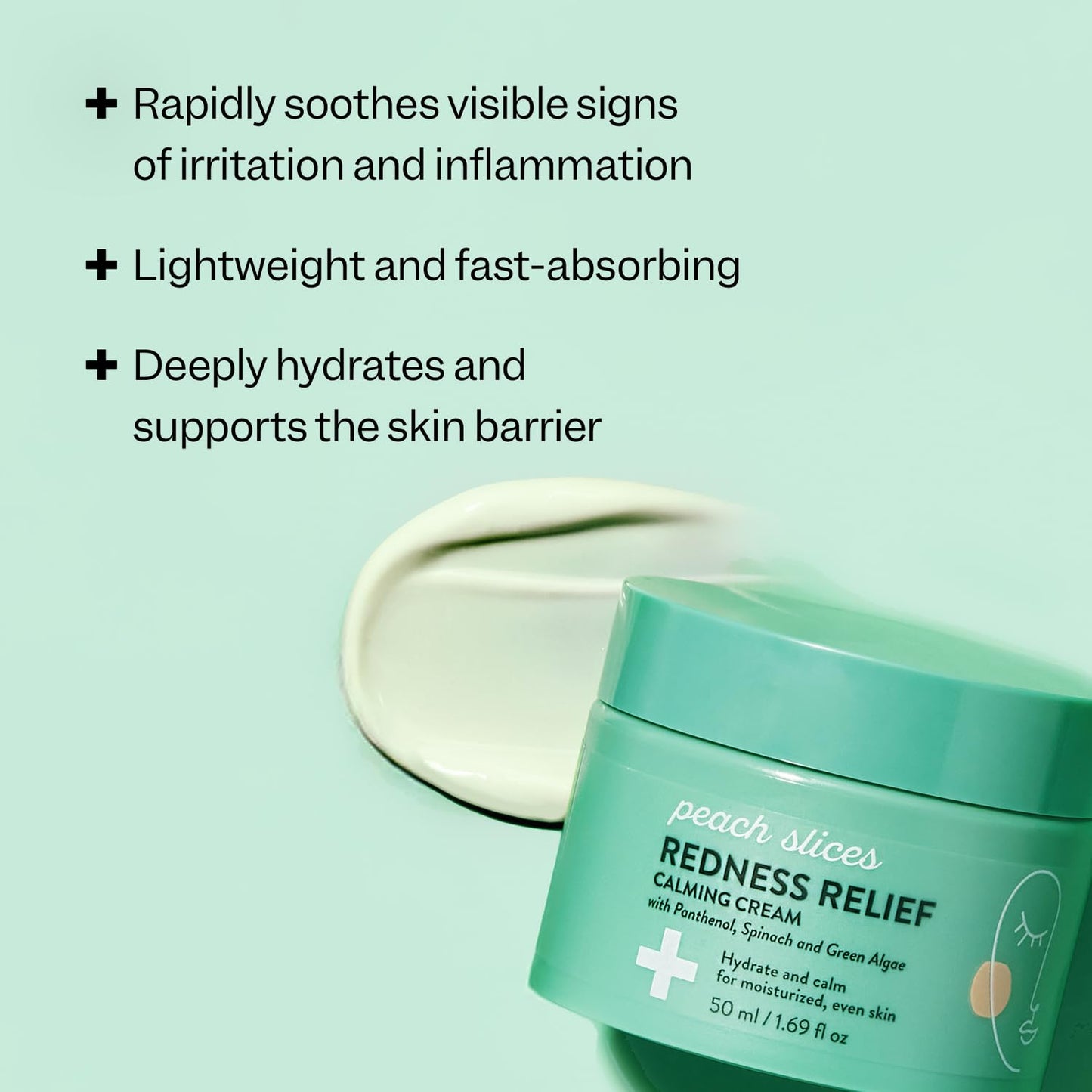 Peach Slices - Redness Relief Calming Cream (1.69 oz)