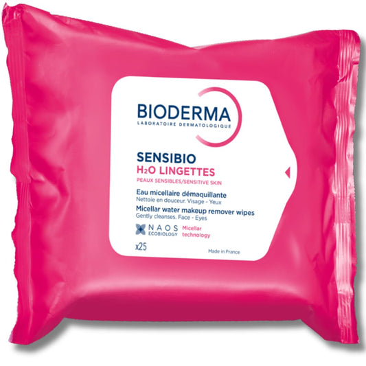 Bioderma - Sensibio H2O Wipes -  25 Wipes