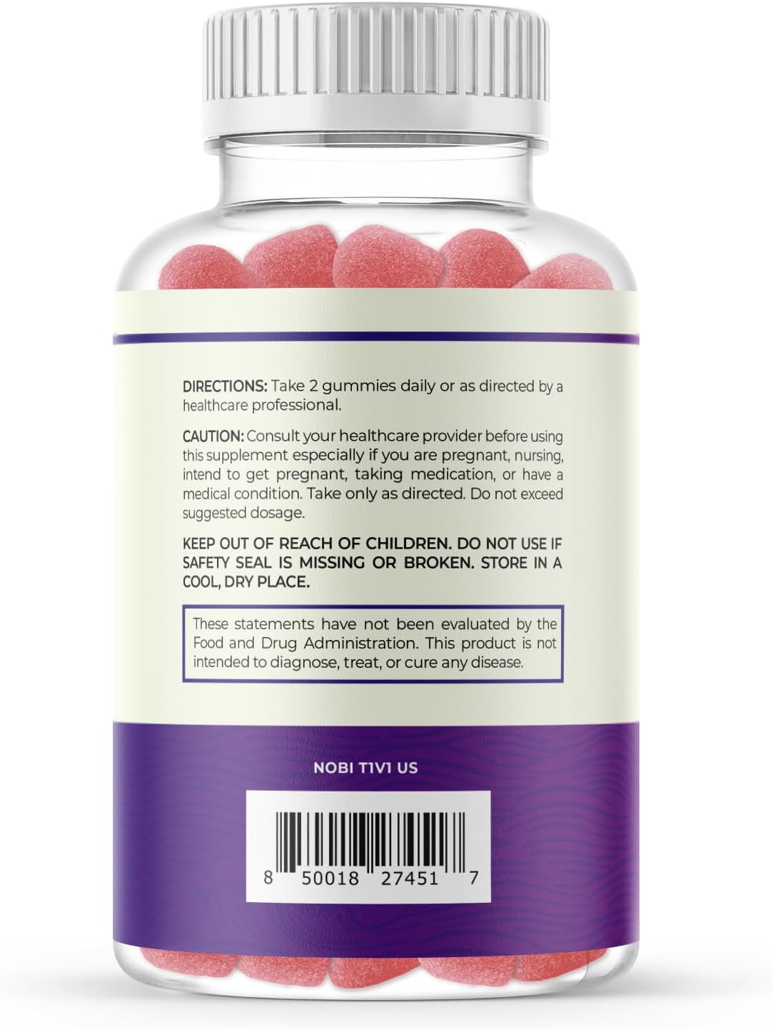 Magnesium Citrate Gummies High Absorption Magnesium 60 count