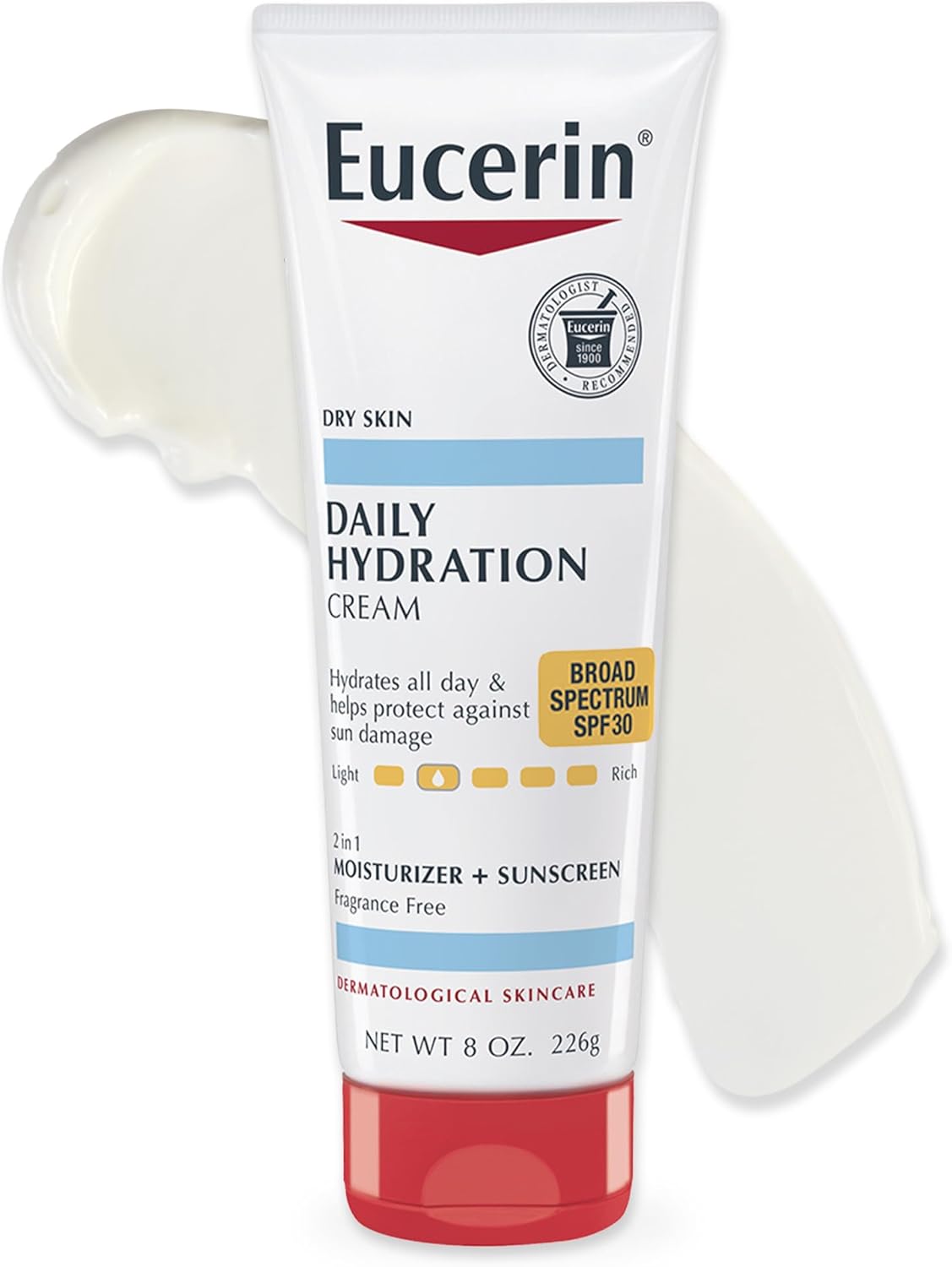 Eucerin Daily Hydration Broad Spectrum SPF 30 Sunscreen 8 Oz Tube