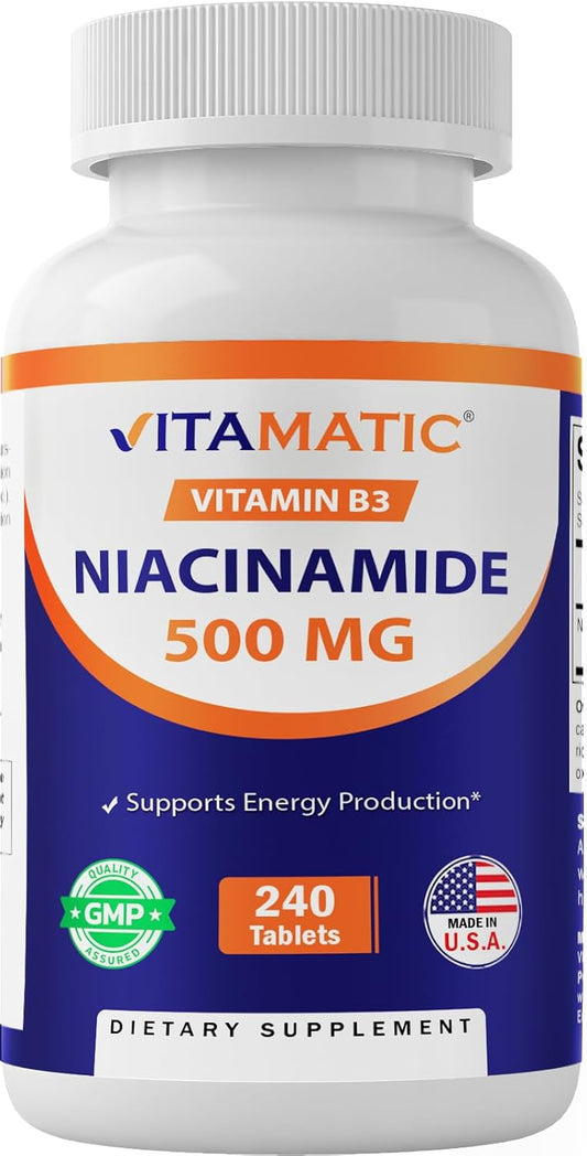 Vitamatic Niacinamide 500 mg  - 240 Tablets