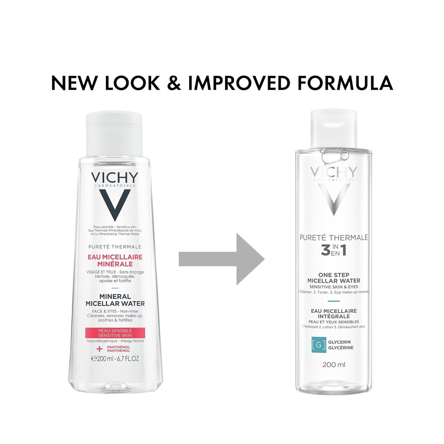 Vichy Pureté Thermale One Step Micellar Water Makeup Remover -200ml