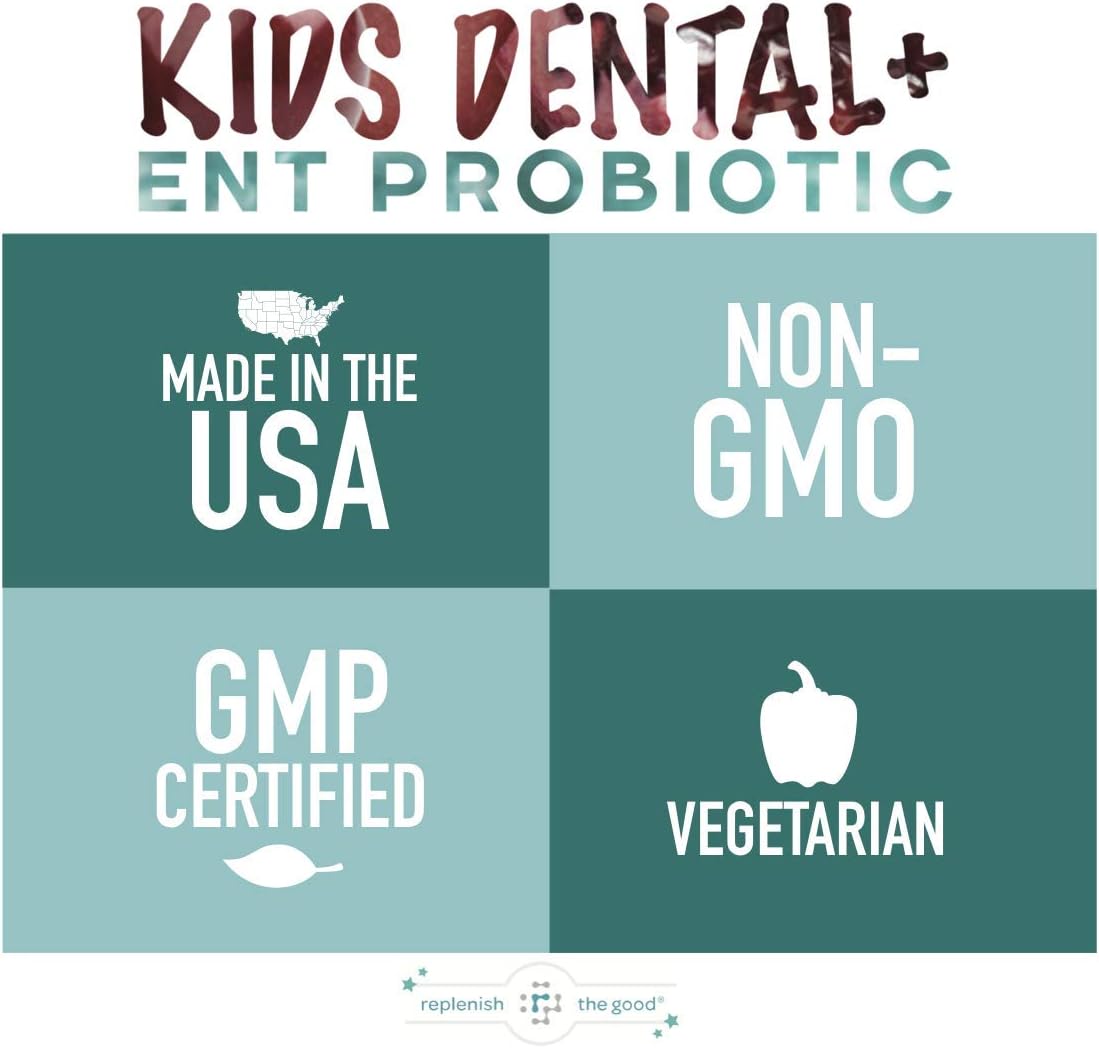 Replenish the Good Kids Dental & ENT Vegan Probiotics 60 count
