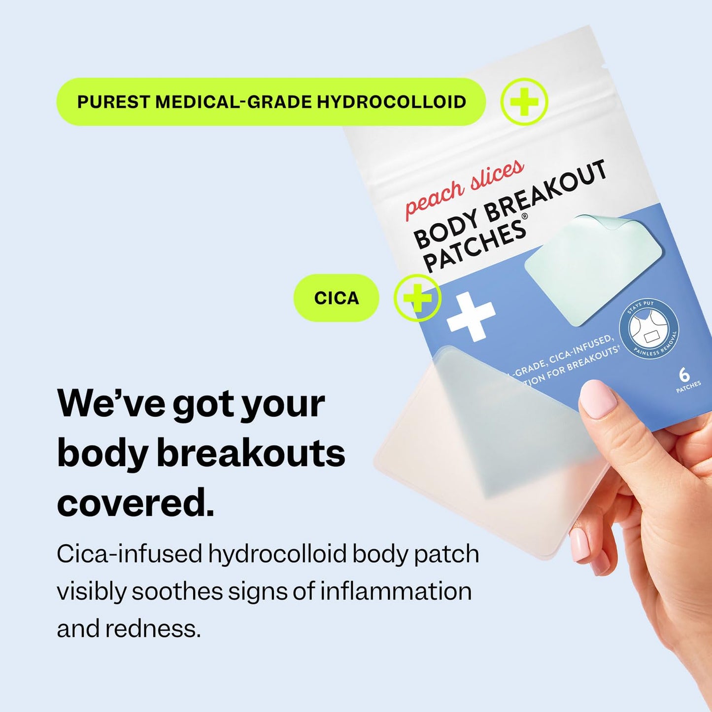 Peach Slices - Body Breakout Patches (6 ct)