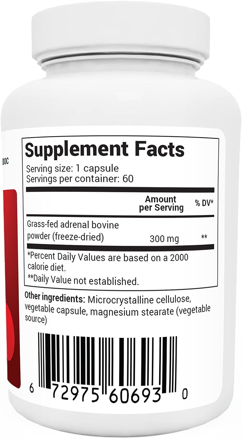 Dr. Berg's Adrenal Glandular - Cortisol 60 Capsules