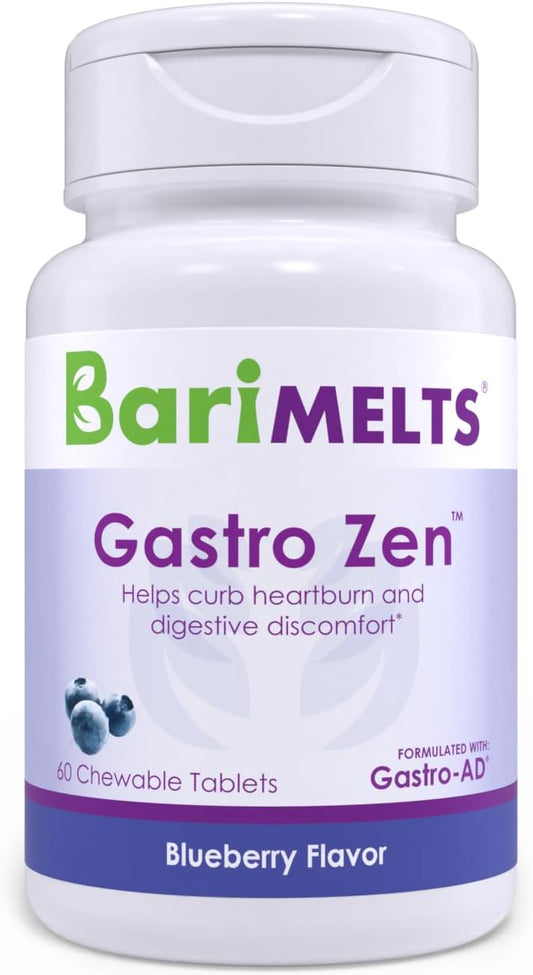 BariMelts Gastro Zen- 1 Month Supply 60 Chewable Tablets