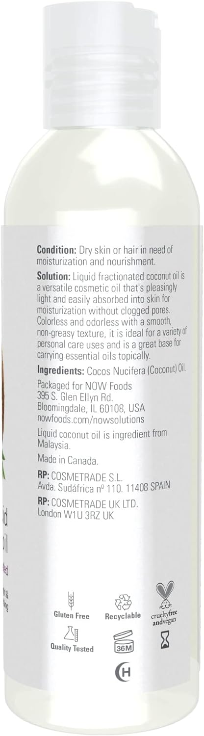 NOW Solutions, Liquid Coconut Oil