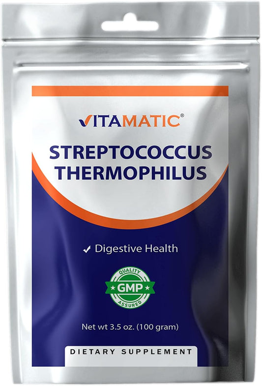 Vitamatic Streptococcus Thermophilus Probiotic Powder - 100 Gram (3.5 OZ)