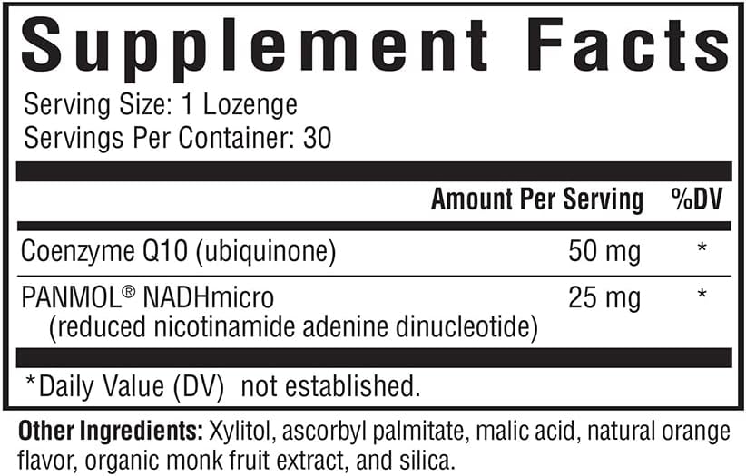Seeking Health NADH + CoQ10 -30 Lozenges