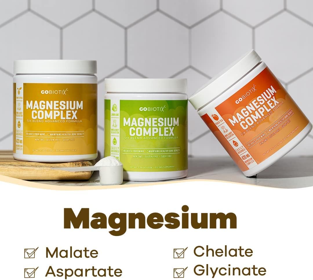 Magnesium Glycinate Powder - Magnesium Complex  with Citrate, 420 mg per Serving