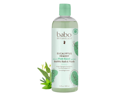 Babo Botanicals Eucalyptus Remedy 2-in-1 Bubble Bath & Wash -15 fl oz