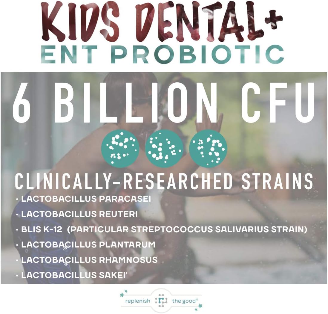 Replenish the Good Kids Dental & ENT Vegan Probiotics 60 count