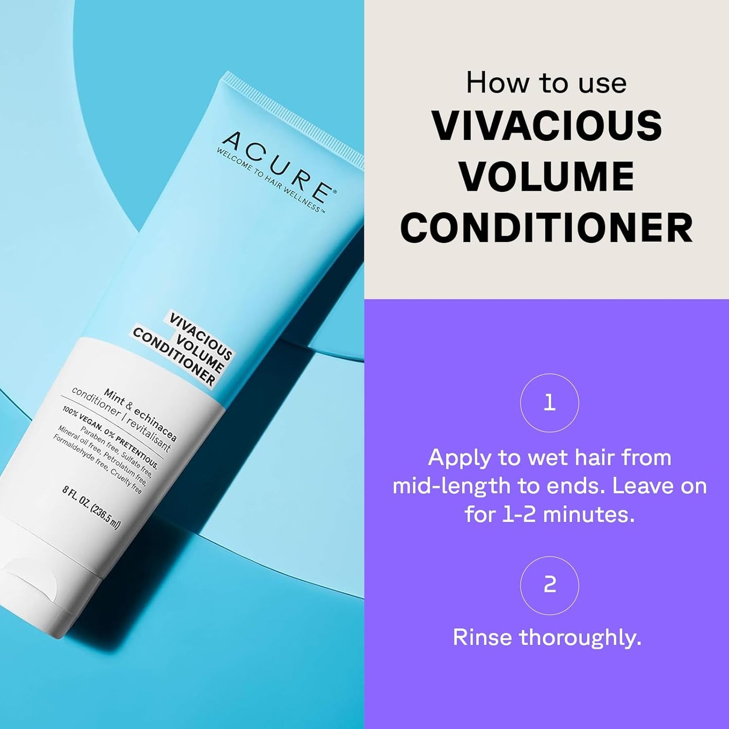 Acure Vivacious Volume Conditioner -8 Fl Oz