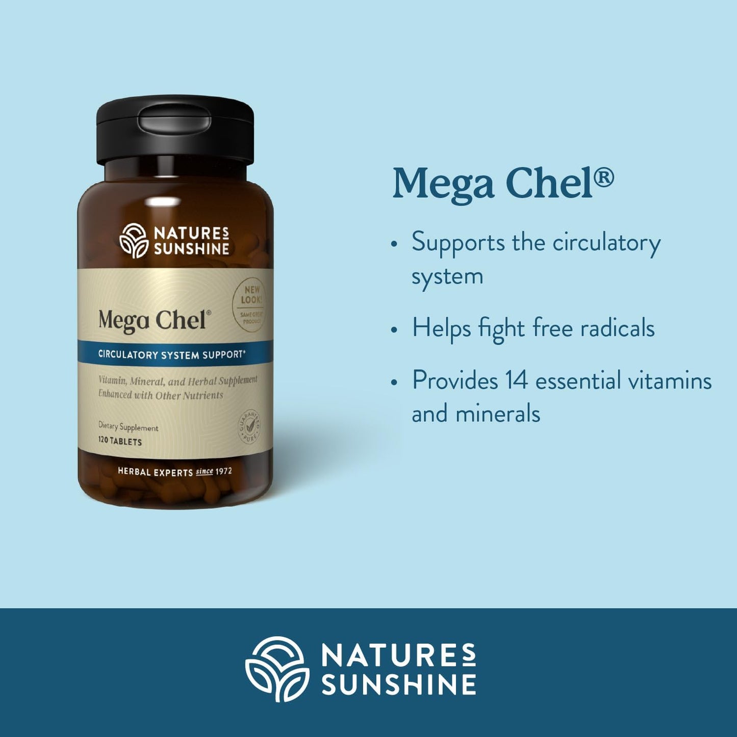 Nature's Sunshine Mega-Chel, 120 Tablets