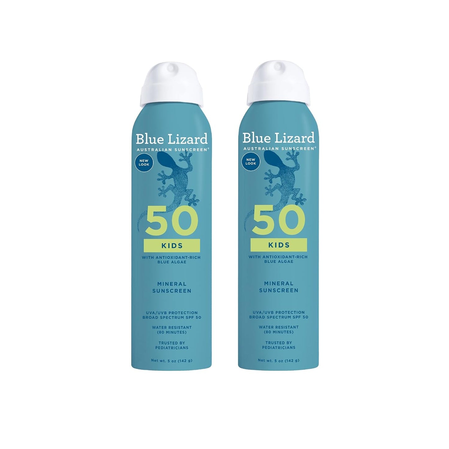 BLUE LIZARD Sunscreen SPF 50+ Spray Kids  - 5 Fl Oz   Pack of 2