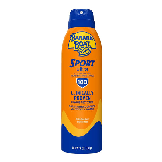 Banana Boat Sport Ultra SPF 100 Sunscreen Spray, 6oz