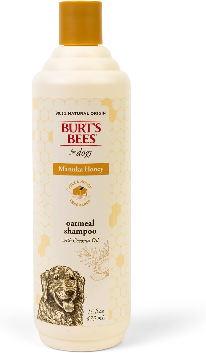 Burt's Bees for Pets Manuka Honey Oatmeal Shampoo for Dogs - 16 Fl Oz