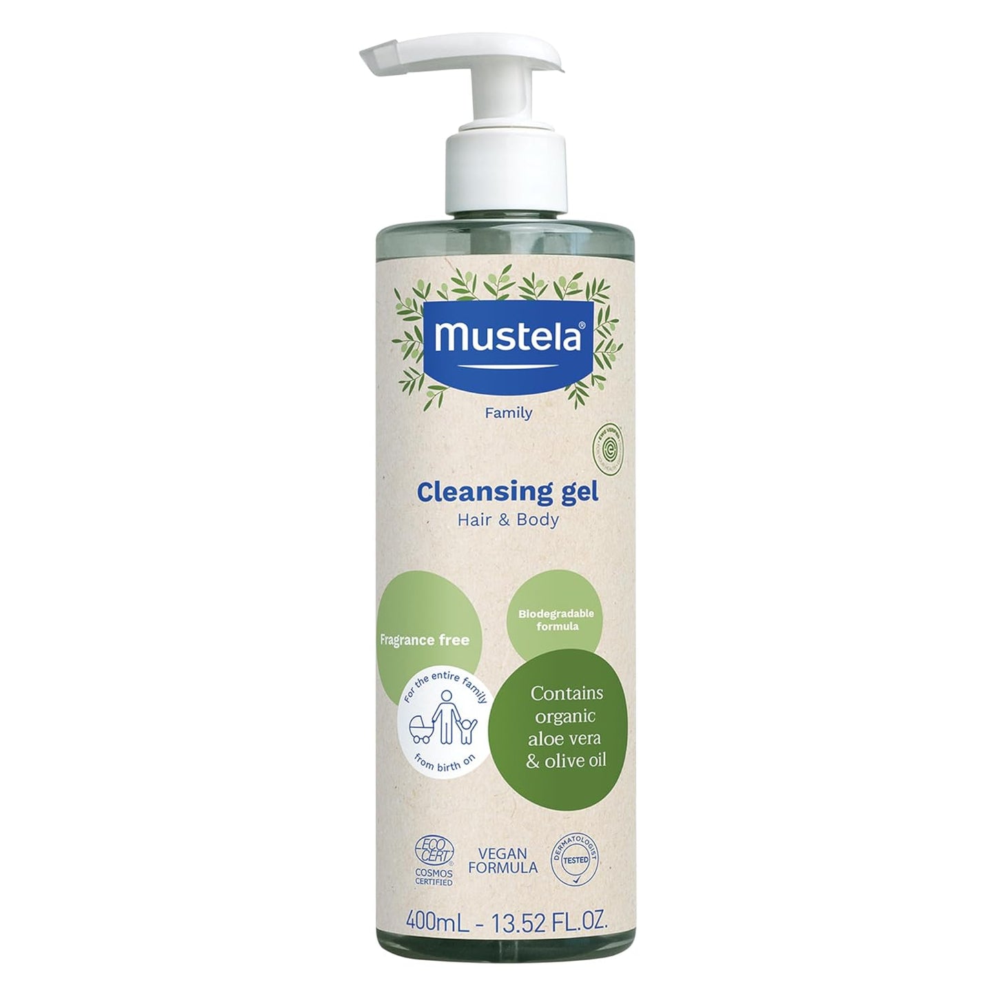 Mustela Certified Organic Cleansing Gel - 13.52 fl. oz.