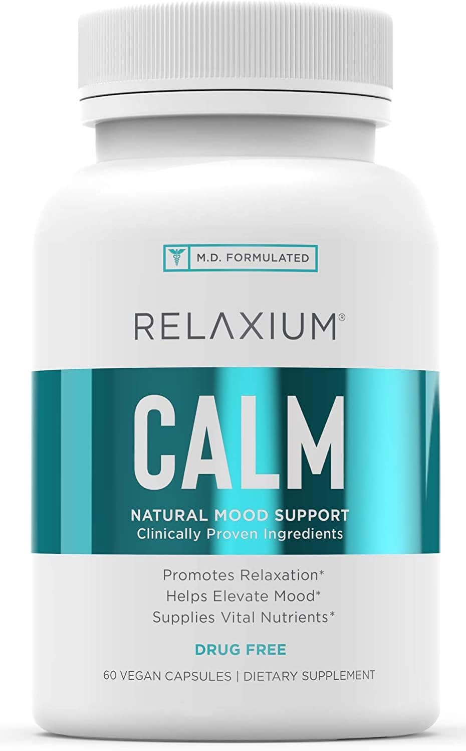 Relaxium Calm, Non-Habit Forming, Stress & Mood Support Supplement