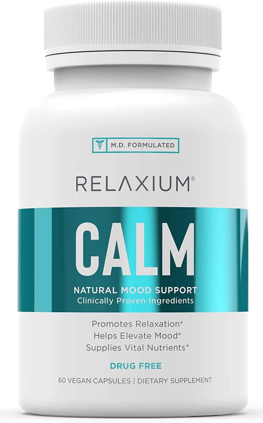 Relaxium Calm, Non-Habit Forming, Stress & Mood Support Supplement