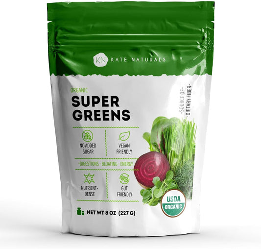 Kate Naturals Organic Super Greens Powder - 8oz