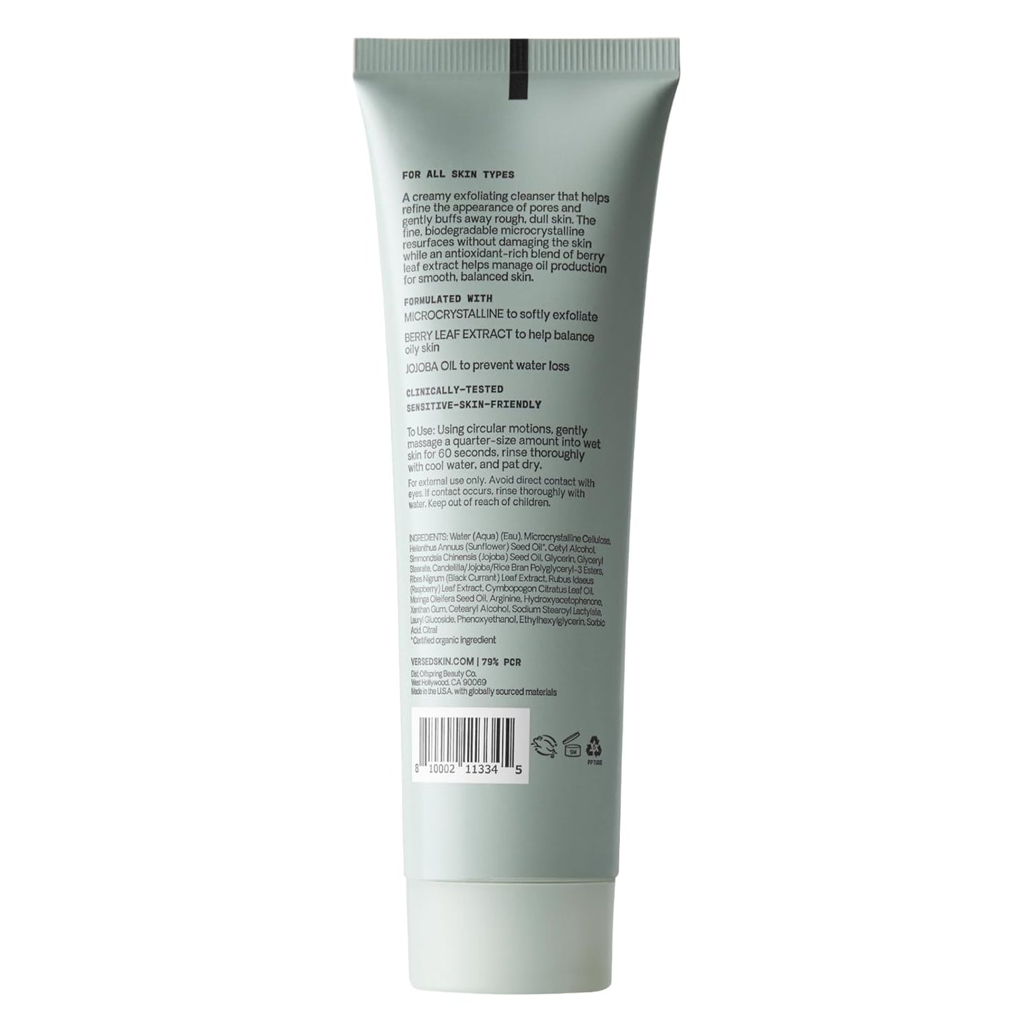 Versed Day Maker Microcrystal Exfoliating Cleanser - 3 fl oz