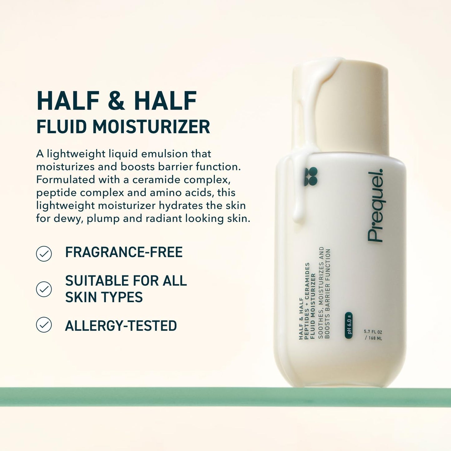 Prequel Skin Half and Half Fluid Moisturizer Face Cream  - 5.7 fl oz