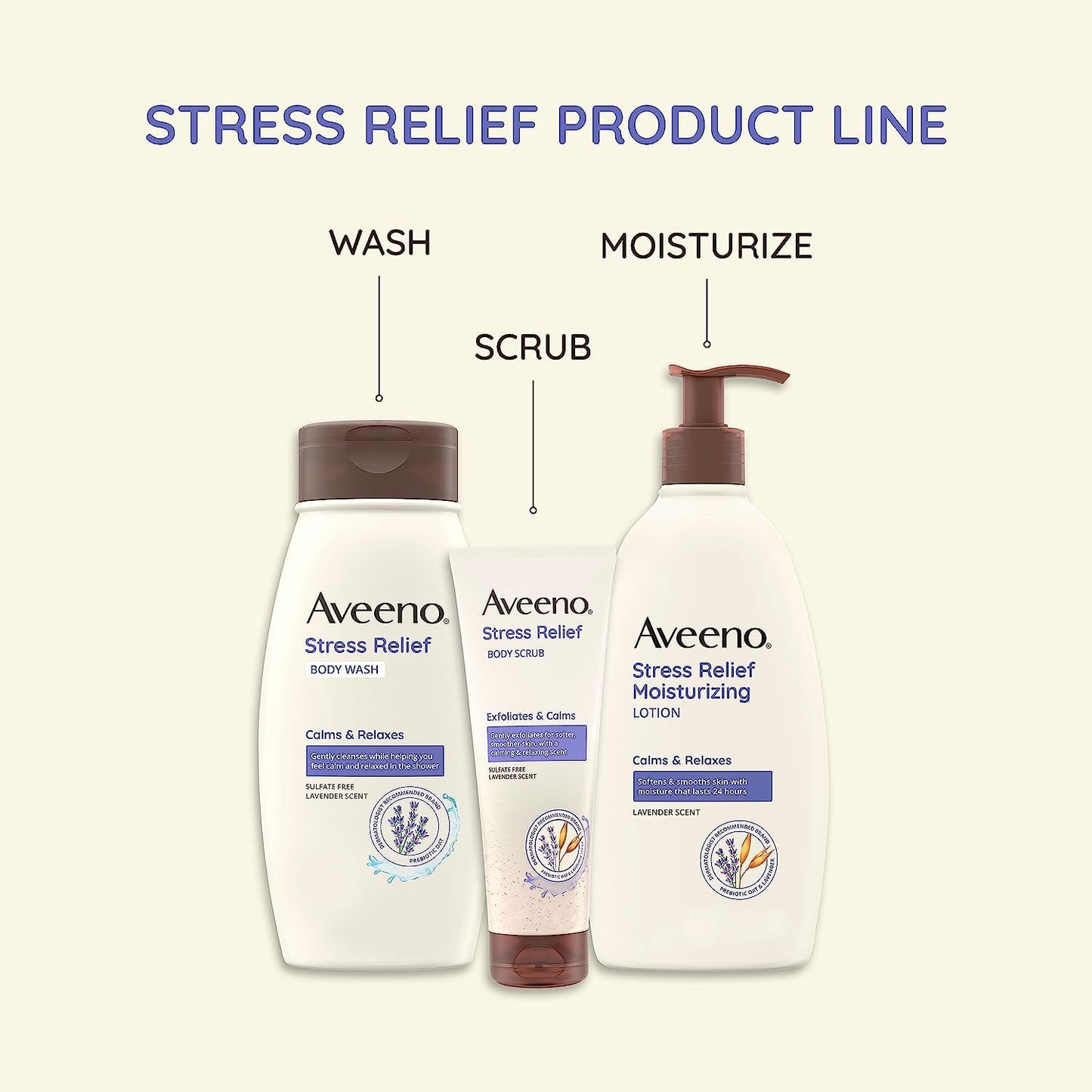 Aveeno Stress Relief Body Wash for Women - 33 Fl Oz
