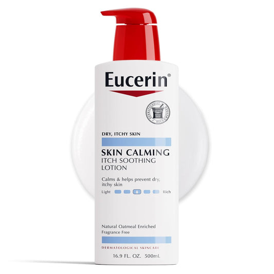 Eucerin Skin Calming Lotion - Full Body Lotion for Dry, Itchy Skin,- 16.9 fl. oz