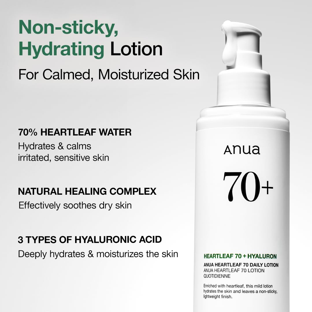 Anua Heartleaf Daily Lotion, Face Moisturizer - 6.76 fl.oz
