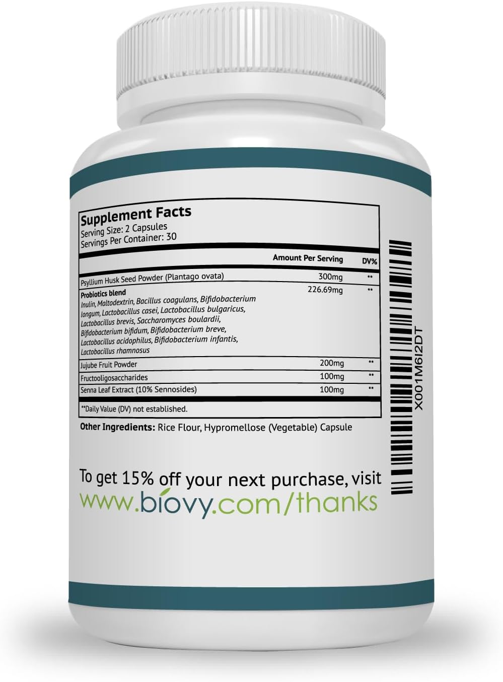 Thruve Long-Term Constipation Relief Supplement 60 capsules