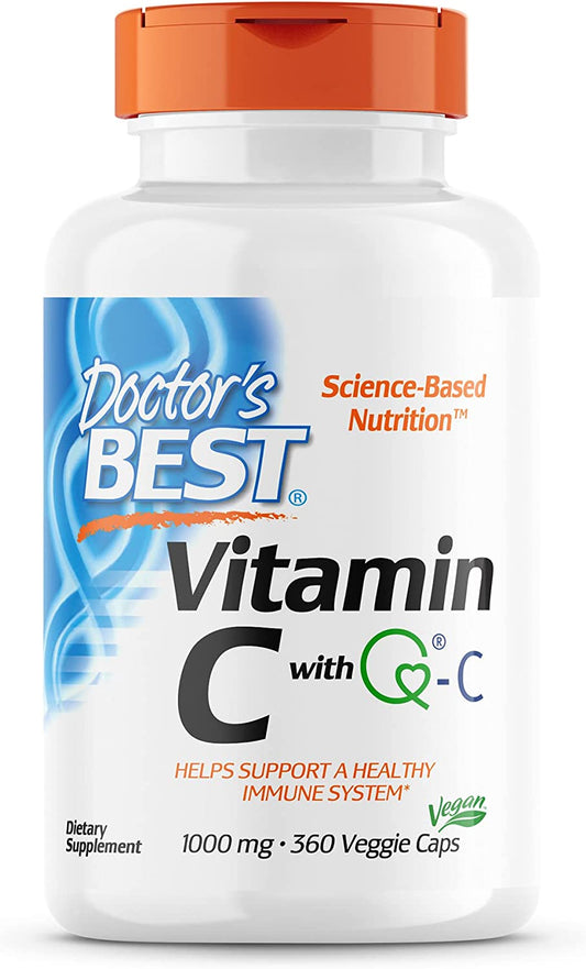 Doctor's Best Vitamin C with Quali-C 1000 mg, Healthy Immune System, 360 Count