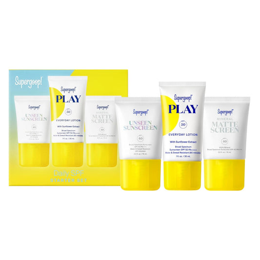 Supergoop! Daily SPF Starter - Includes 3 Travel-Sized SPF 40