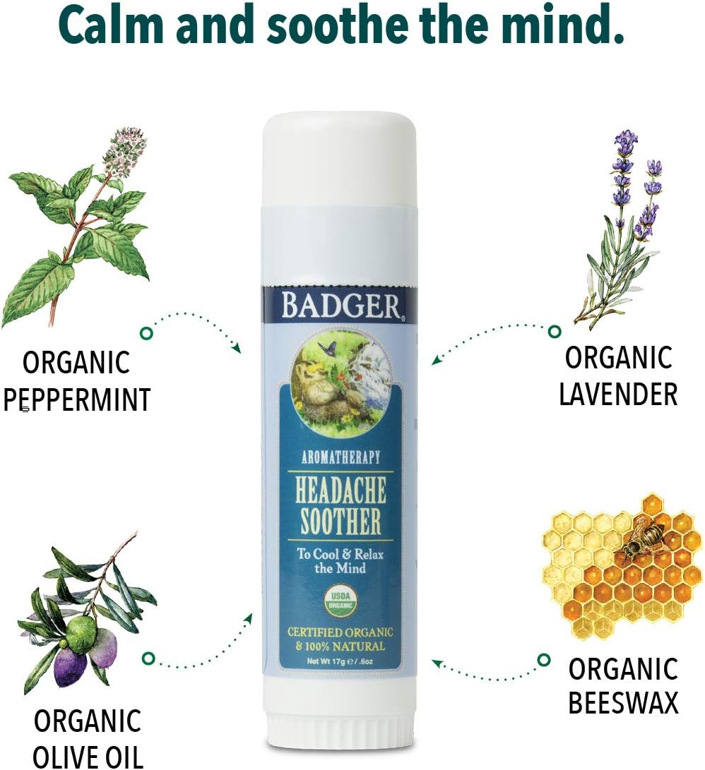 Badger Headache Soother - .6 oz Stick