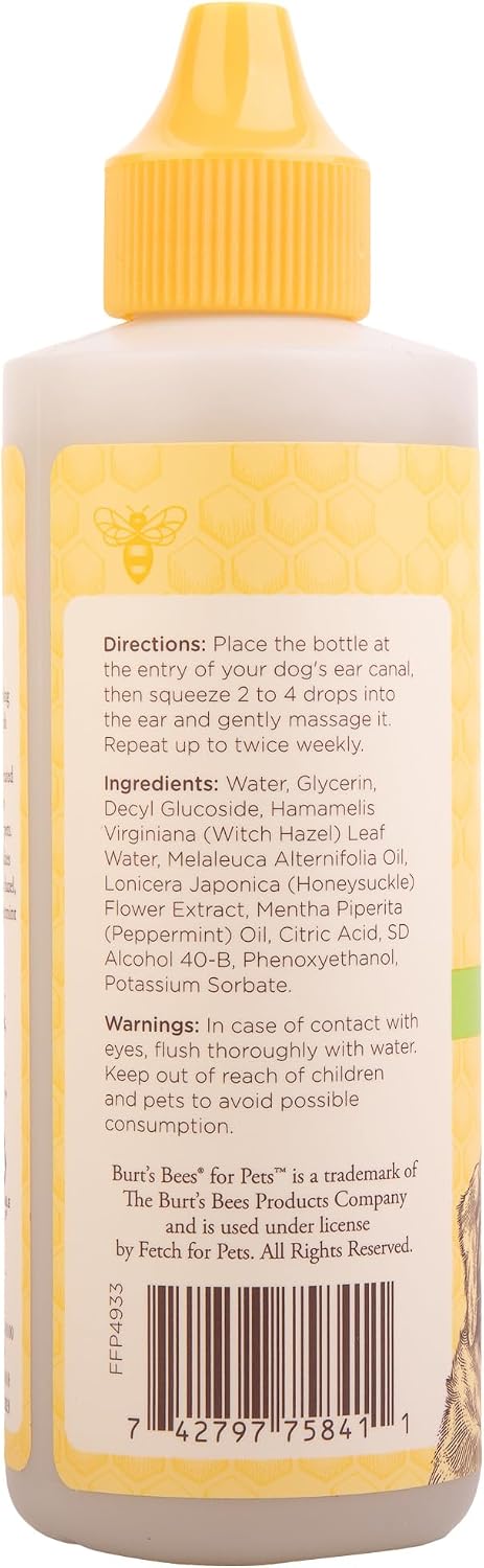 BURT'S BEES FOR PETS Ear Cleaner for Dogs - 4 oz