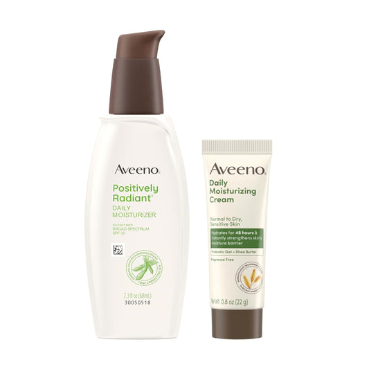 Aveeno Skincare SPF 30  Sunscreen Moisturizer +Moisturizing Cream - 2 Items