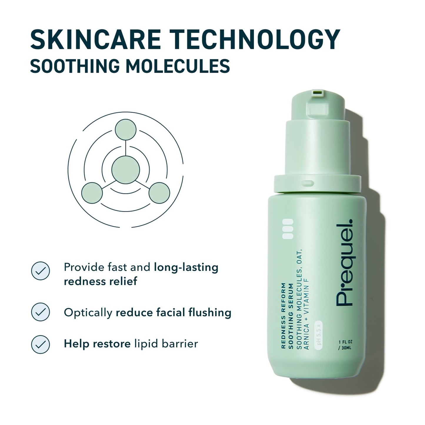 Prequel Skin Redness Reform, Calming Serum for Face -1 fl oz