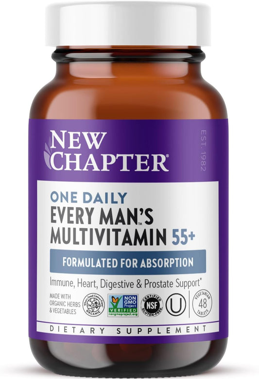 New Chapter Men’s Multivitamin 55+ - 48 Tablets
