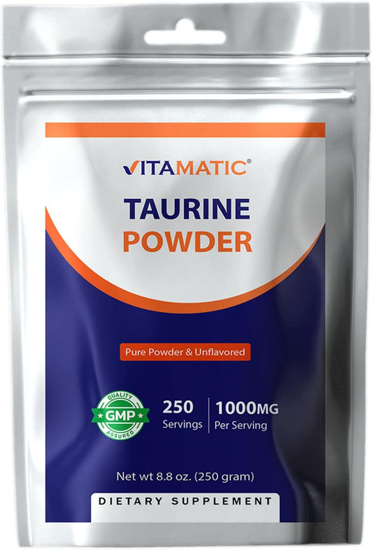Vitamatic Pure Taurine 1000mg  -8.8 oz