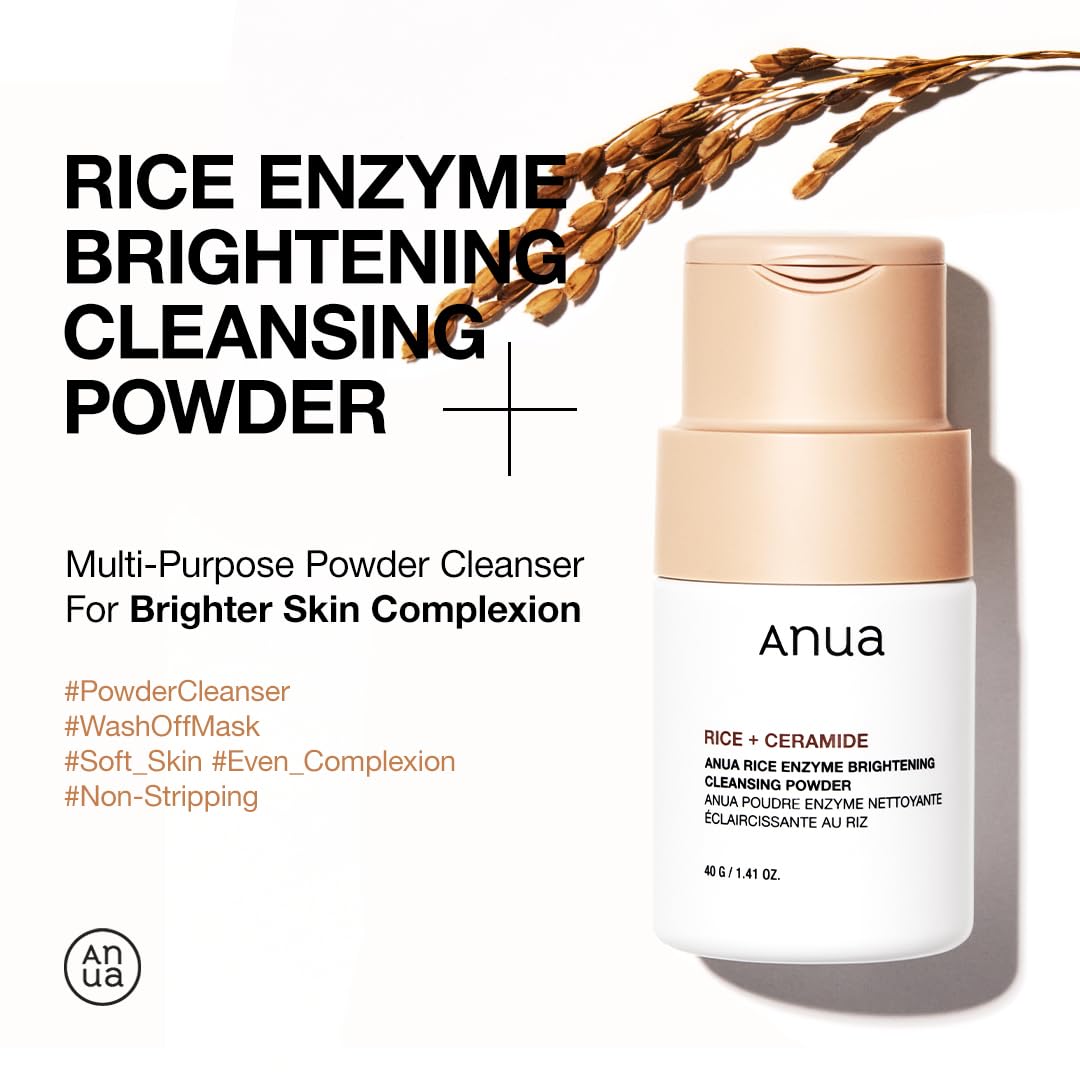 ANUA Rice Enzyme Brightening Cleansing Powder - 1.41 fl.oz