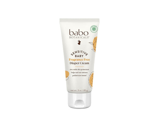 Babo Botanicals Sensitive Baby Fragrance-Free Diaper Cream -6oz