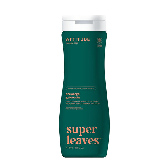 ATTITUDE Body Wash, EWG Verified Shower Gel,Red Vine Leaves, 16 Fl Oz
