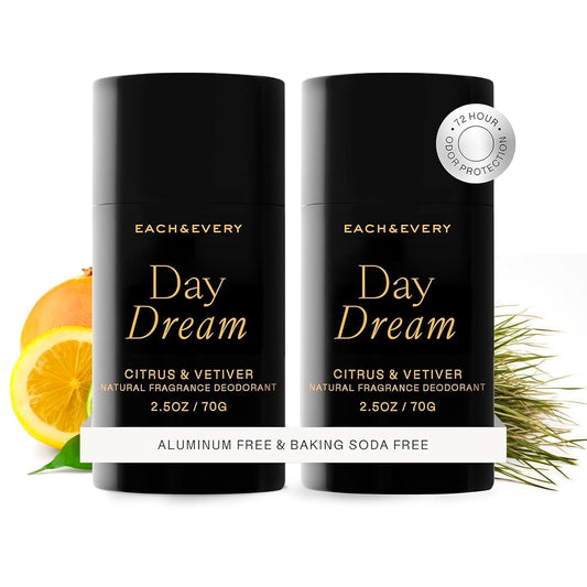 Each & Every Aluminum Free Deodorant Citrus & Vetiver - 2.5oz, 2 Pack